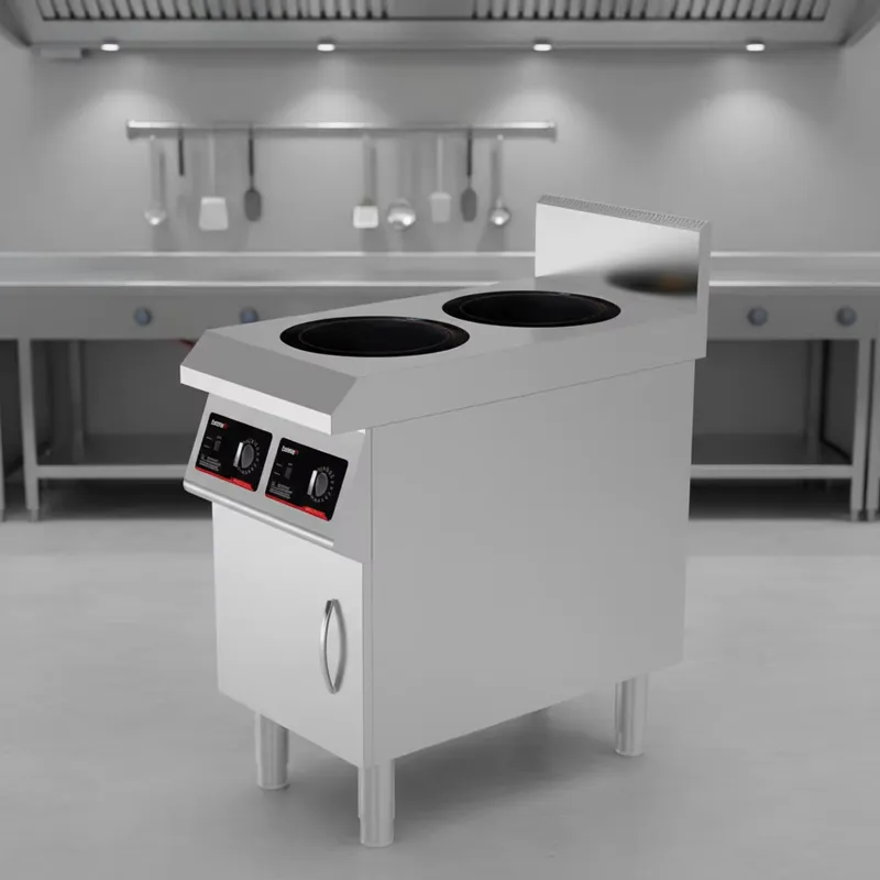 Range Commercial Kitchen - 5000W 상업용 듀얼 버너 인덕션 쿡탑