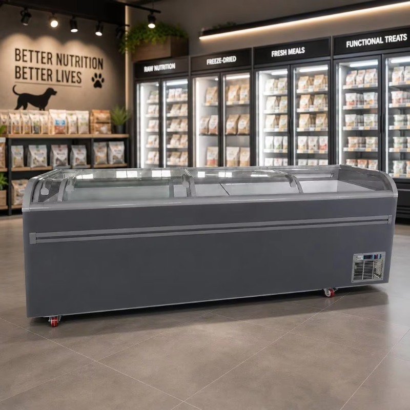 R290 냉매를 사용한 유리 상판형 냉동고, 상업용 냉 - Commercial Chest Freezer 리뷰 및 가격